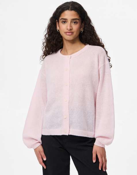 Cárdigan rosa tenue de punto de Pieces - view 1