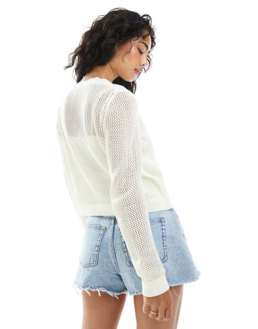 Cárdigan veraniego con diseño floral de jacquard de Miss Selfridge, 2 de 4