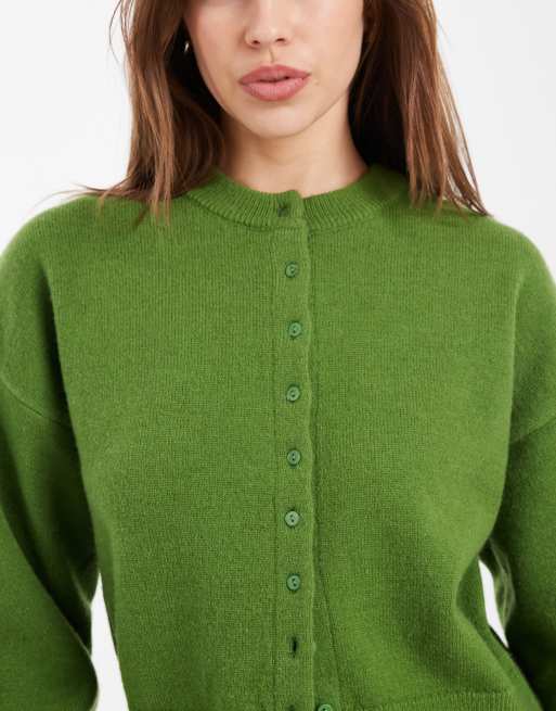 Cárdigan verde con cintura entallada de Daisy Street, 3 de 4
