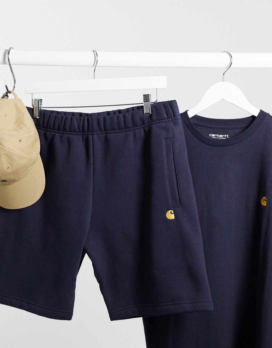 Carhart WIP Chase sweat short in navy