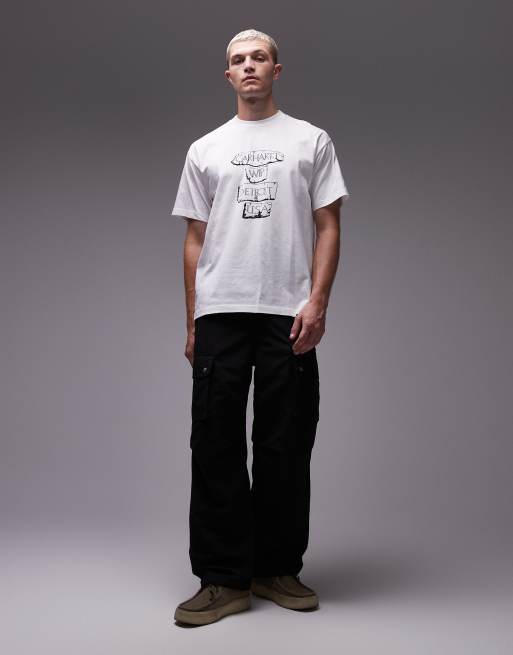 Carhartt - Arcan - T-shirt décontracté avec imprimé au dos - Blanc, 2 de 5