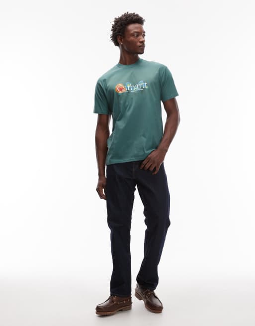Carhartt – Experimental – Zielony T-shirt o luźnym kroju, 2 z 5