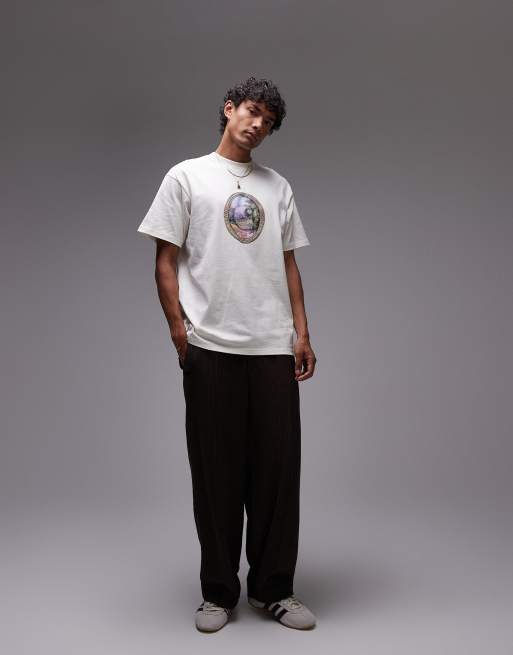 Carhartt mirror Relaxed tshirt in off white, 3 of 4