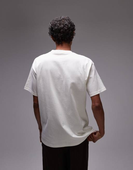Carhartt - Mirror - Ruimvallend T-shirt in gebroken wit, 4 van 4