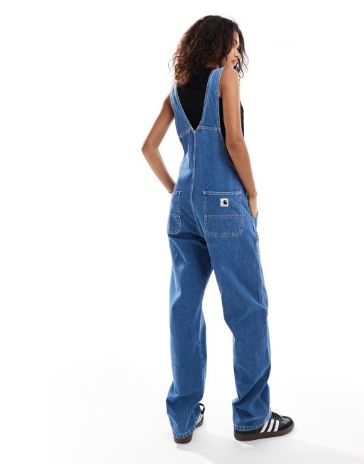 Carhartt - Salopette blu a gamba dritta, 4 di 4