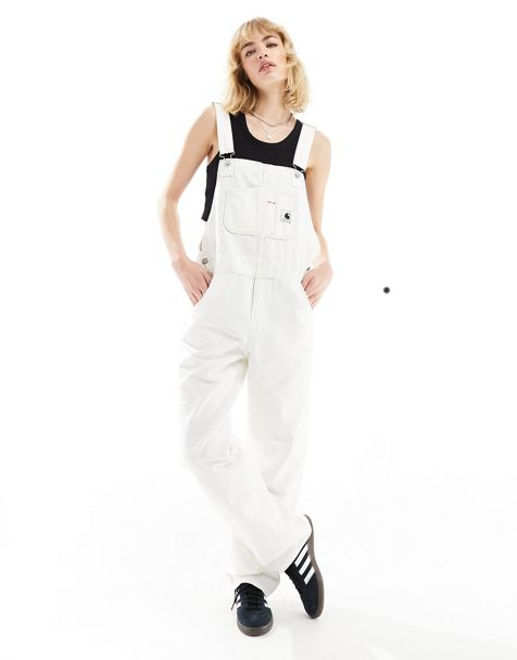 New Ladies Womens Plain Short Jersey Dungarees Playsuit One Size (8-16)  BNWT 