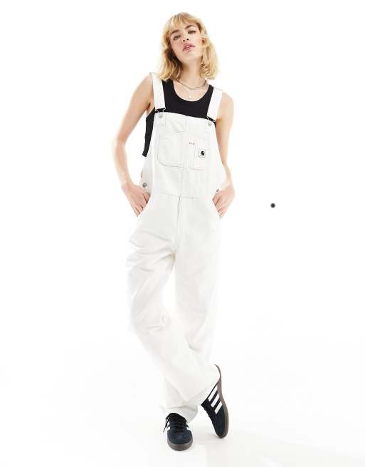 Pimkie denim wide leg dungarees in blue wash