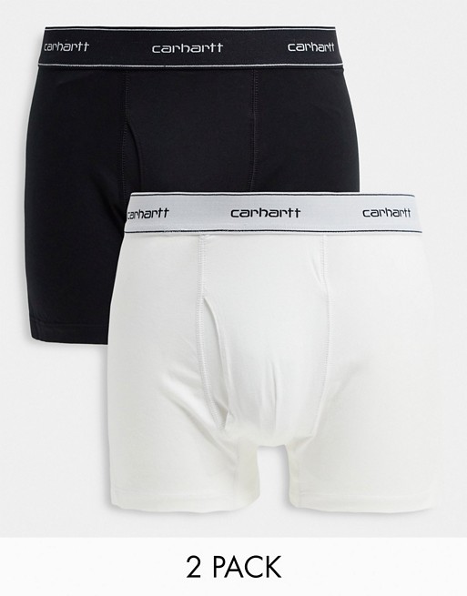 Carhartt WIP 2 pack boxers in black/white