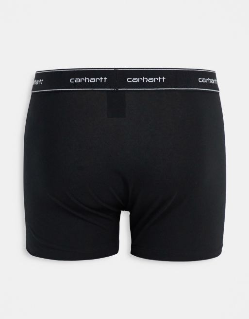 Calvin Klein 3-pack boxer briefs with colored waistband in black