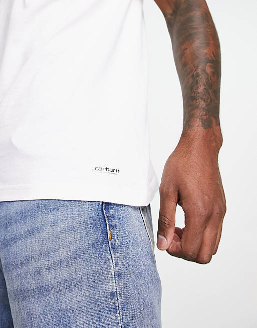 Carhartt WIP 2 pack lounge t-shirts in white | ASOS