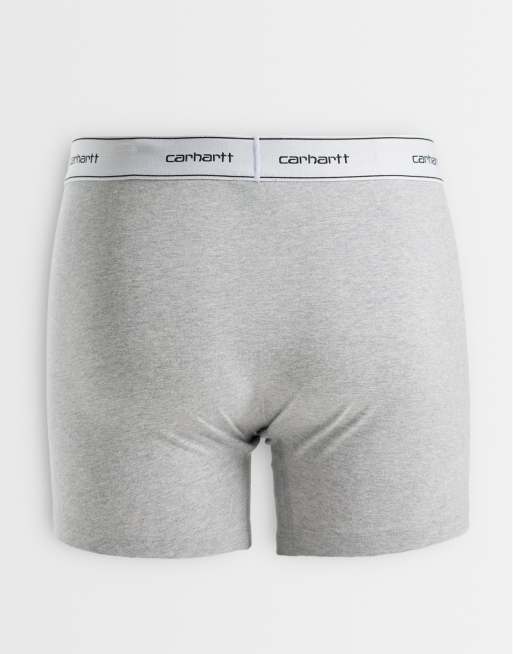 Carhartt WIP – 2er-Pack eng geschnittene Boxershorts aus Baumwolle in Heidegrau, 3 von 3
