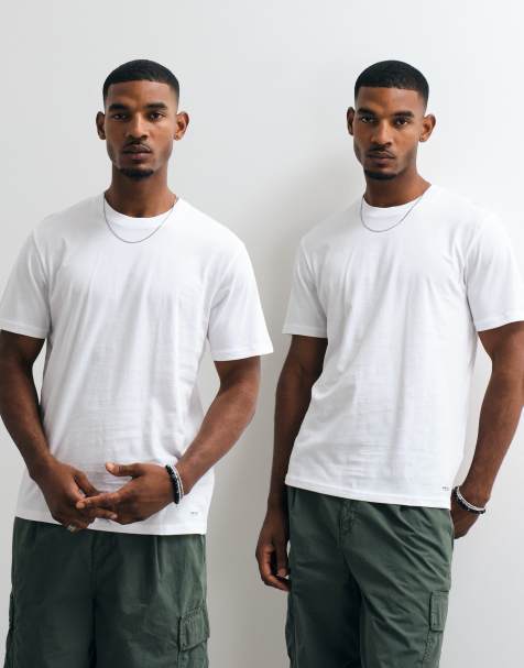 Carhartt WIP 2er-Pack T-Shirts mit Rundhalsausschnitt in Weiß - view 1