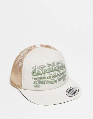 Carhartt WIP - 3One 3 - Trucker-Kappe in Wollweiß