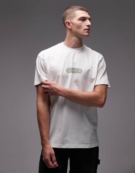 Carhartt WIP – 3one3 – Relaxed-Fit-T-Shirt in Wollweiß, 3 von 5