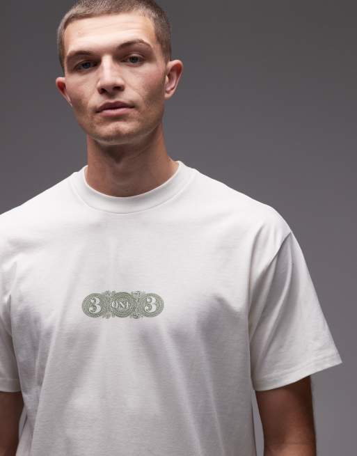 Carhartt WIP 3one3 relaxed t-shirt in off white, 5 of 5