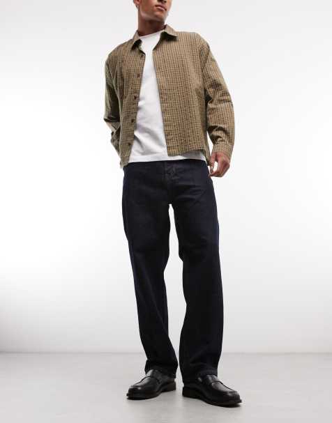 Carhartt WIP aaron regular tapered denim jeans in indigo blue - view 1