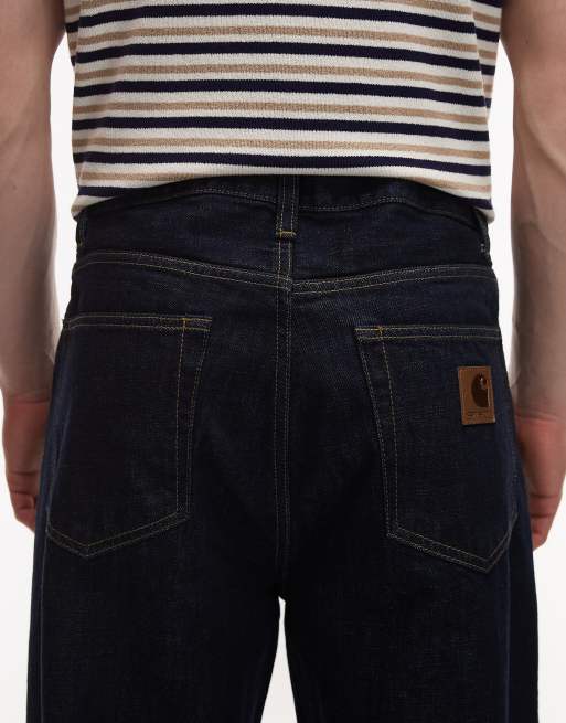 Carhartt WIP Aaron vaqueros tapered de corte regular en rinse, 4 de 5
