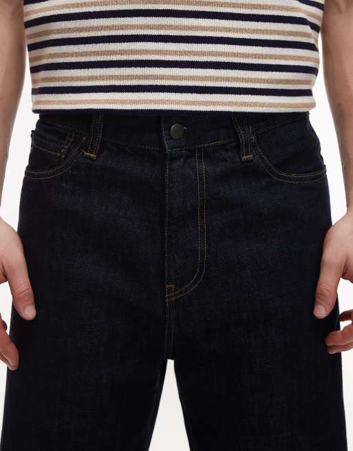 Carhartt WIP Aaron vaqueros tapered de corte regular en rinse, 5 de 5