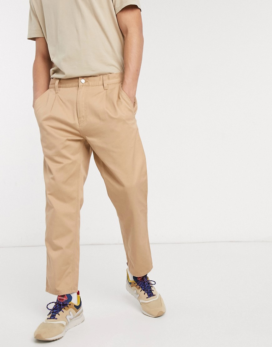 Carhartt WIP - Abbott - Pantaloni color cuoio
