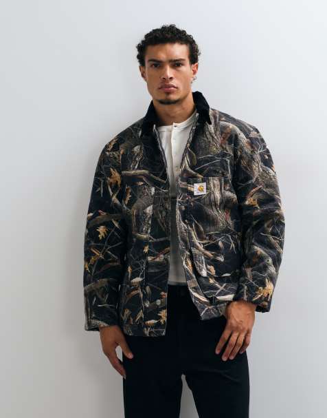 Carhartt WIP - Abrigo Lander con estampado camuflaje de árboles oscuro - view 1