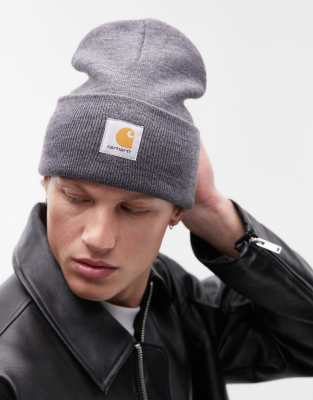 Carhartt WIP acrylic Watch beanie in dark grey