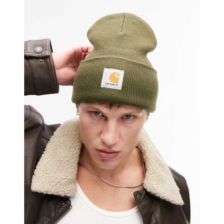 Carhartt WIP acrylic watch beanie in green ASOS