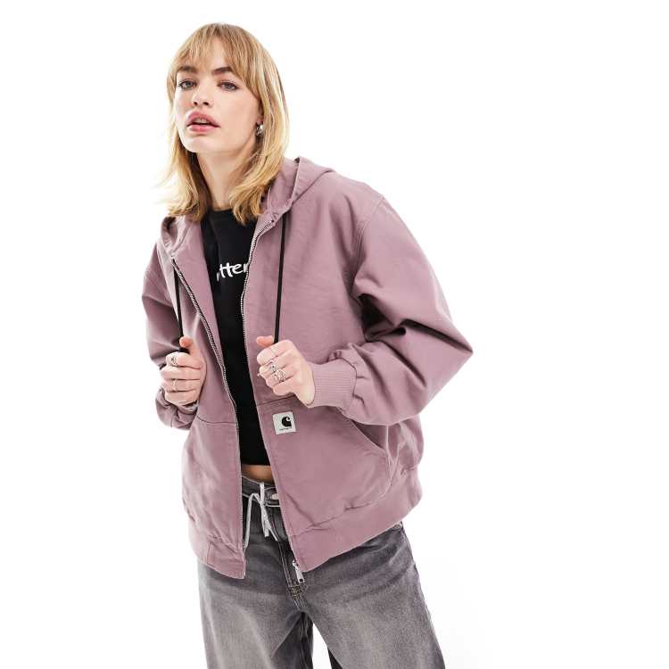 Pink carhartt jacket best sale