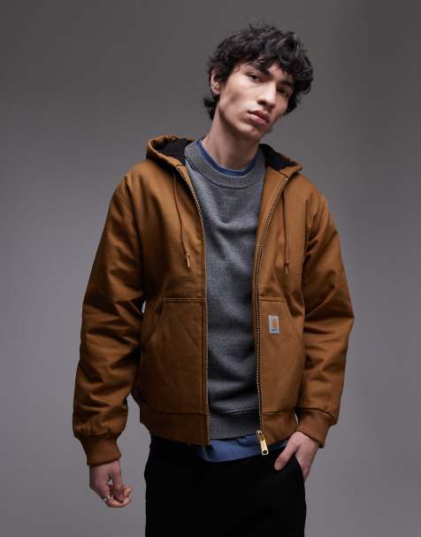 Carhartt WIP – Active – Kapuzenjacke in Braun - view 1