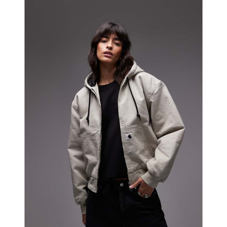 Carhartt WIP active OG jacket in washed beige | ASOS