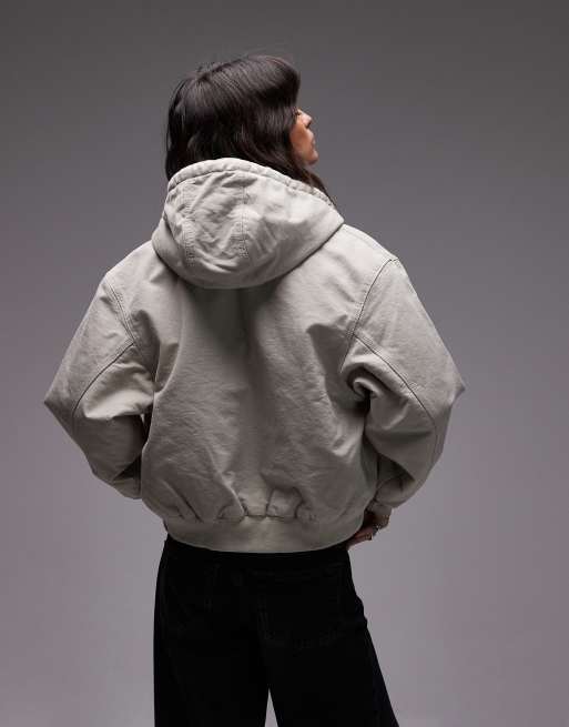 Carhartt WIP active OG jacket in washed beige | ASOS
