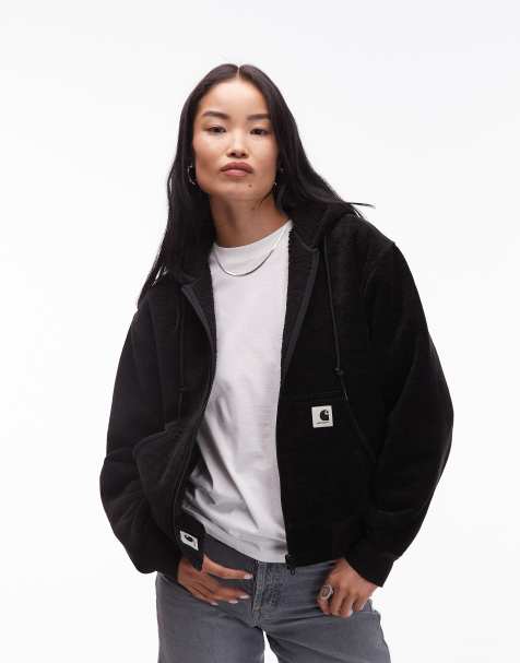 Carhartt WIP active OG sweat jacket in black