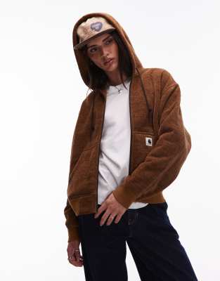 Carhartt WIP - Active OG - Sweatjacke in Braun-Brown