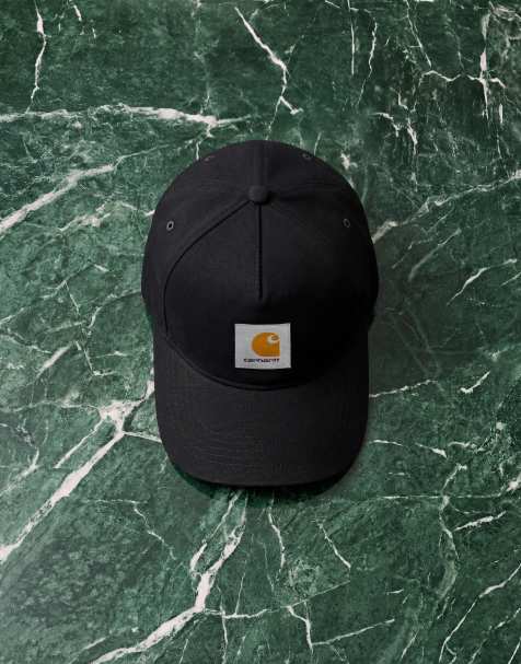 Carhartt WIP – Adair – Svart baseballkeps i canvas - view 1