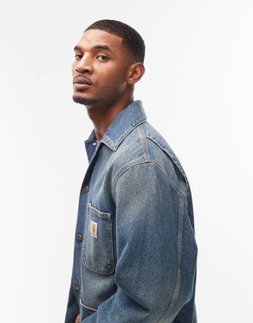 Carhartt WIP - Aden - Veste de travail - Bleu denim délavé effet sali, 4 de 5