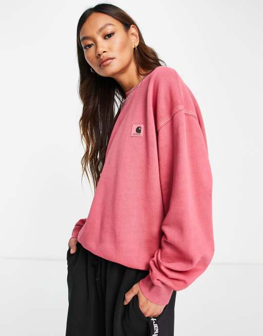 Carhartt WIP - Afslappet sweatshirt med logo foran - Del af sæt