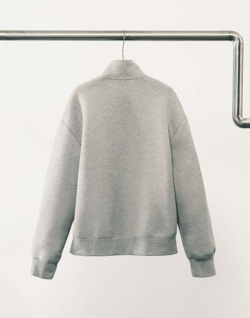 Carhartt WIP - Alda - Veste oversize en jersey avec fermeture éclair - Gris, 3 de 5