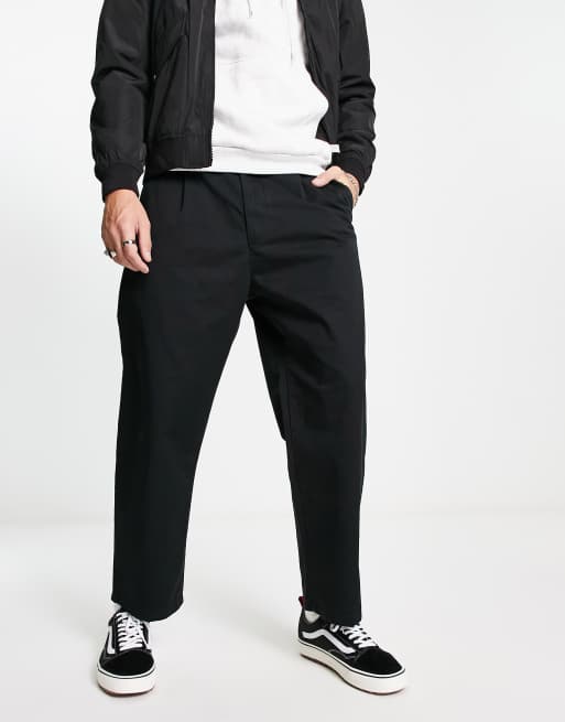 Carhartt WIP - Alder - Ruimvallende chino in zwarte wassing, 4 van 4