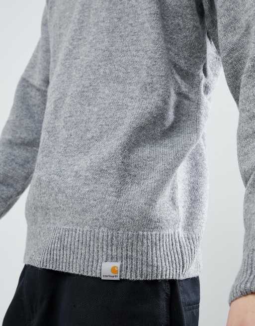 Carhartt WIP Allen Pull en maille Gris chin