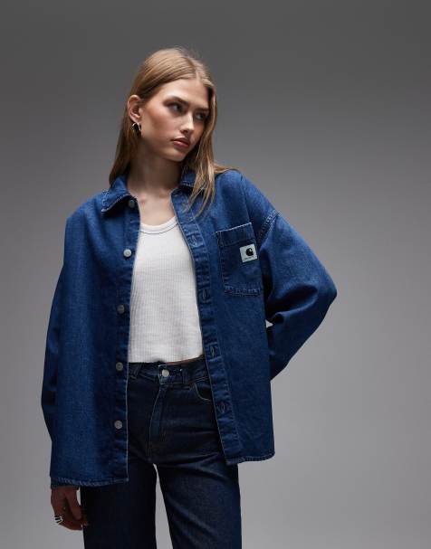 Carhartt WIP - Alta - Denim overhemd in blauw - view 1