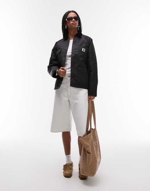 Carhartt WIP Alumni chore coat in black | ASOS