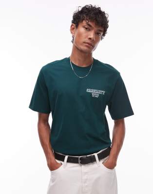 Carhartt WIP - Alumni - T-shirt standard à logo - Vert - view 1