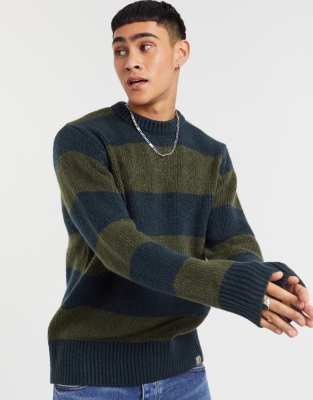 Carhartt WIP alvin kintted jumper in khaki