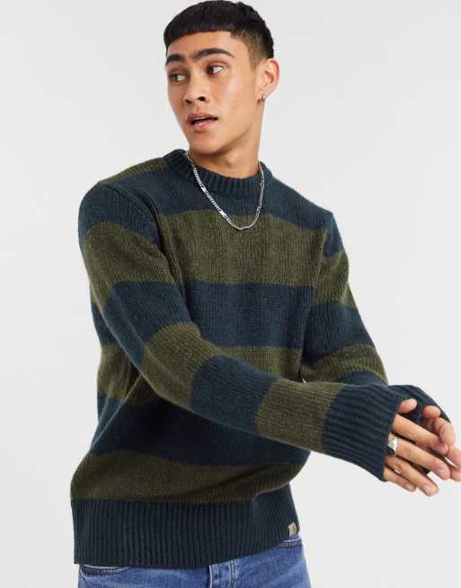 Carhartt WIP alvin kintted jumper in khaki | ASOS