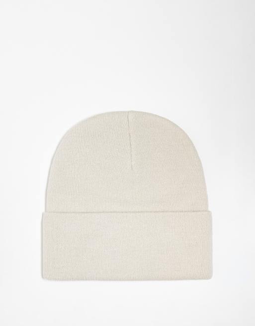 Carhartt WIP American Beanie in WeiB mit Schriftzug ASOS