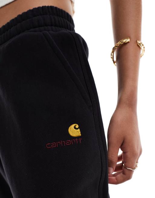 Carhartt WIP – American – Czarne joggersy z napisem, 3 z 5