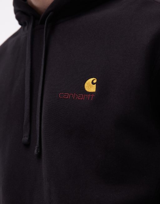 Carhartt WIP – American – Kapuzenpullover mit Schriftzug in Schwarz, 5 von 5