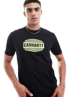 Carhartt WIP - American - Locker geschnittenes T-Shirt mit Logo-Schriftzug in Schwarz