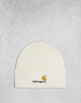 Carhartt American Script Beanie In White