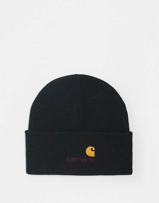 Carhartt WIP - American Script - Beanie in zwart
