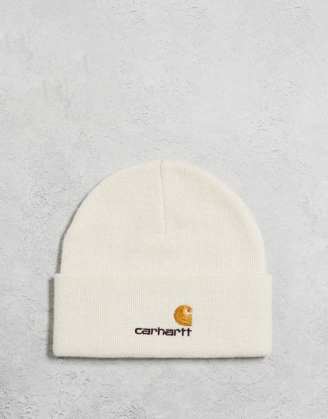 Carhartt WIP - American Script - Berretto bianco sporco - view 1